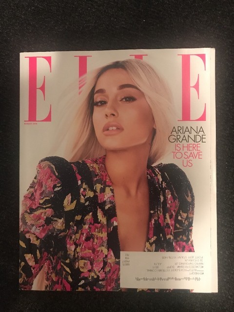 Ariana grande ELLE Magazine 8/18 Rare Subscription Cover | eBay