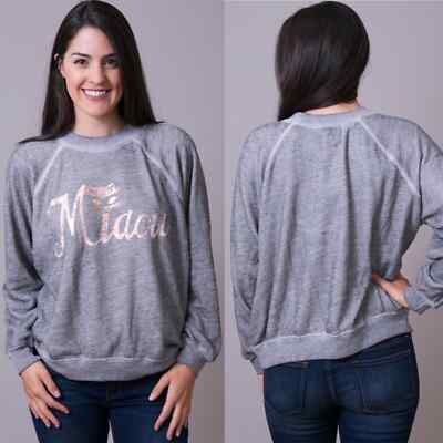 Wildfox Miaou Pullover Sweatshirt
