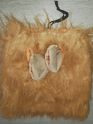 MALE PUPPY DOG LION HEAD HALLOWEEN COSTUME EARS FURRY! 13.5 INCH LONG SUPER COND