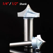 Round Over Router Bit 1/4" 1/2" Shank Edge Forming Round Bit for Woodworking