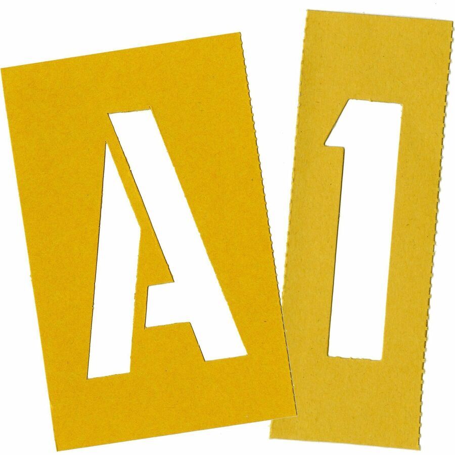Chartpak Painting Letters & Numbers Stencil 4" Gothic Yellow (CHA01565) eBay