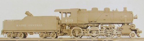 1920 Maine Central 409 ALCO 4-6-0 Lokomotive Eröffnungsfoto Schenectady funktioniert