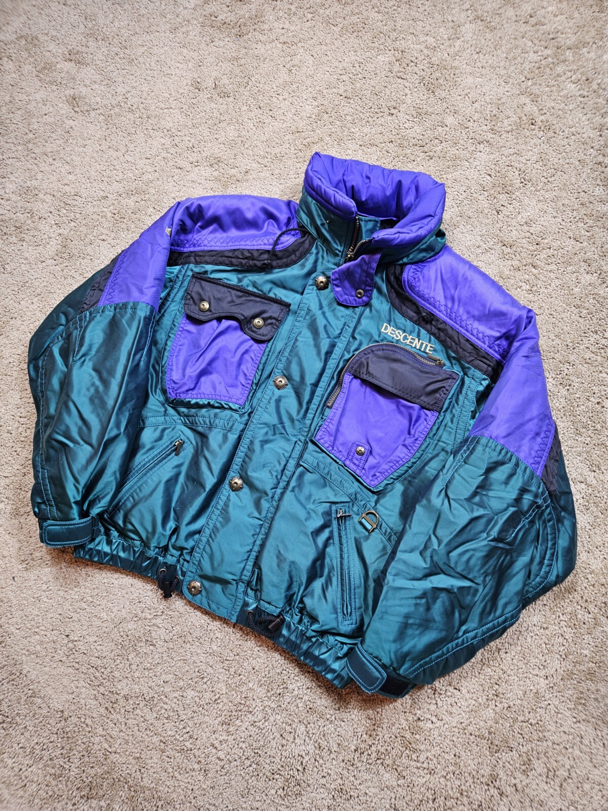 Vintage 90s Descente Colorblock Ski Jacket Size Medium
