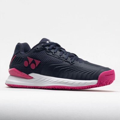 NIB WOMEN'S YONEX POWER CUSHION ECLIPSION 4 CLAY (NAVY/PINK