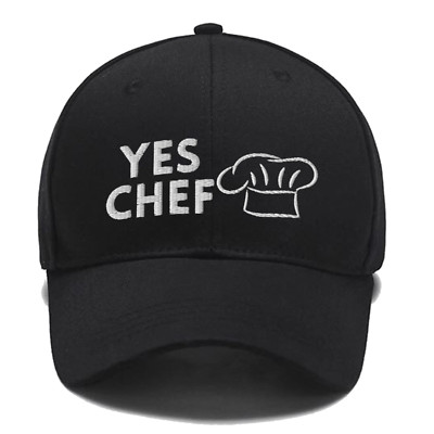 Yes Chef Hat, Embroidered Dad Hats, Funny Gift For Chef, Custom Hat, Trucker Cap