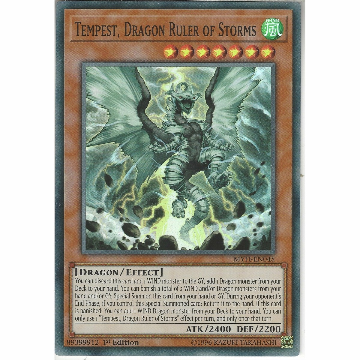 MYFI-EN045 Tempest, Dragon Ruler of Storms | 1st Edition Super