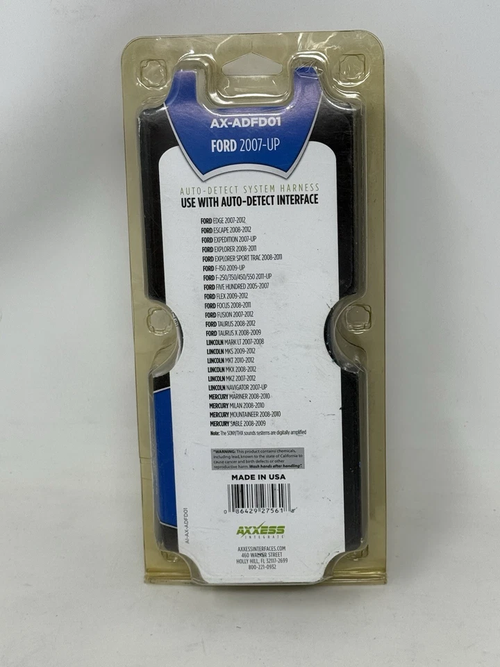 METRA AXXESS AXADFD01 DATA INTERFACE HARNESS FOR FORD EXPLORER FOCUS AX-ADFD01 - Image 2 of 2