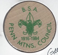 1984, Wyoming Valley Coin Club Show, Wilkes-Barre, Pennsylvania, Wooden Nickel