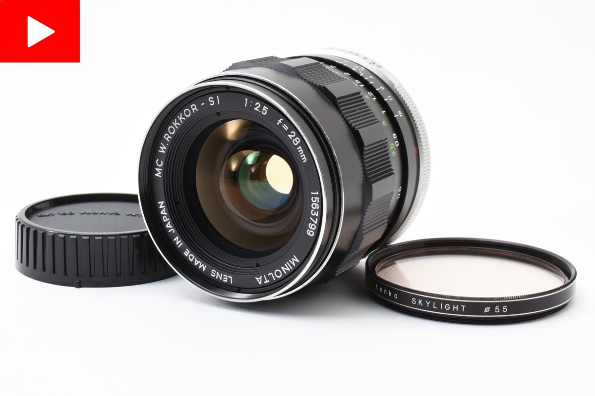 美品★MINOLTA ミノルタ MC W.ROKKOR-SI 28mm F2.5 Minolta 28mm f2.5 Rokkor-SI - OldCamsByJens