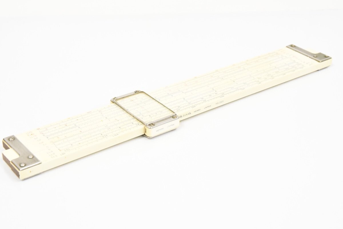 Sun Hemmi Japan Slide Rule No.260 Bamboo Hemmi260 Hemmi 260 Used 