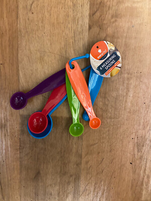 5er Set Messlöffel Kunststoff Küchenutensilien Kochen Backen Werkzeug Teelöffel