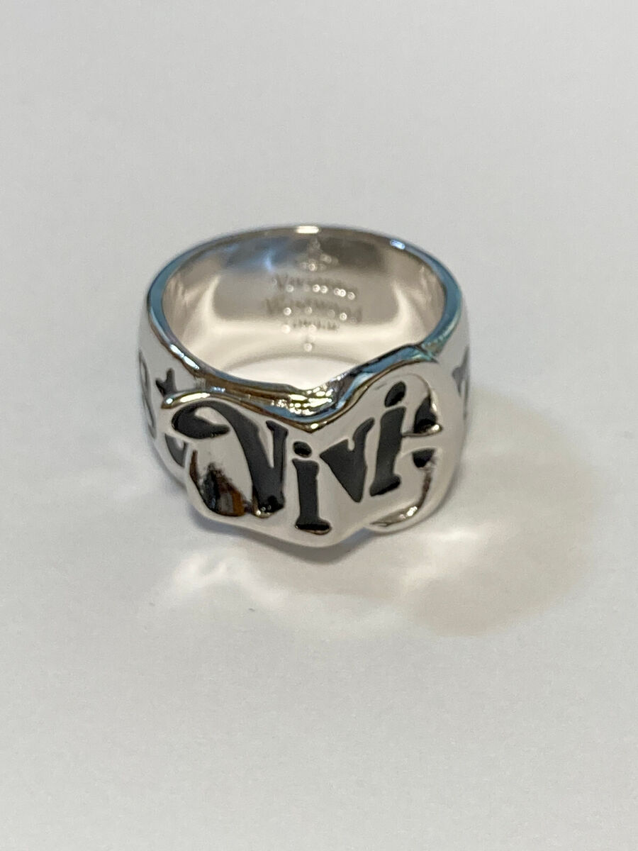 vivienne westwood ring silver tone belt Saturn design 16mm vivienne westwood ring silver tone belt Saturn design 16mm