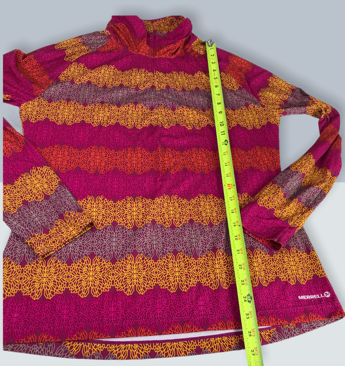 MERRELL Half Zip Pullover Size Women's Large. Pin… - image 6