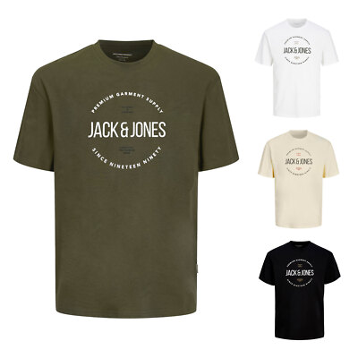 Jack & Jones Herren Shirt Kurzarmshirt T-Shirt Tee Crew Neck