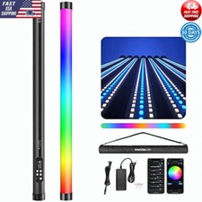 RGB Tube Light Portable LED Video Light DMX Control HSI 10 Effects Rechargeable