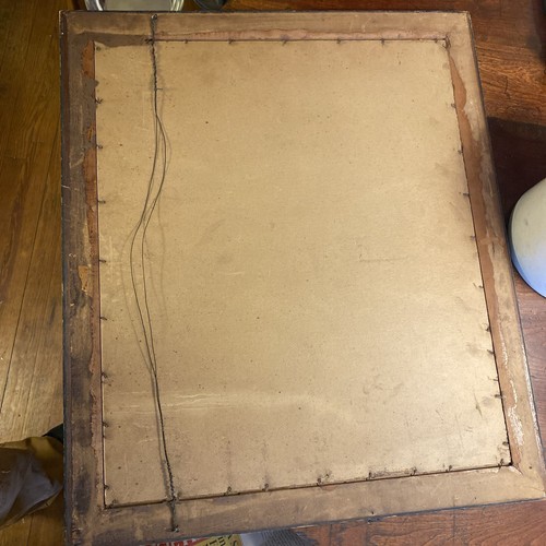 Primitive Still Life Basket w/Peaches & Grapes circa 1890’s Faux Bois Frame - Picture 5 of 5