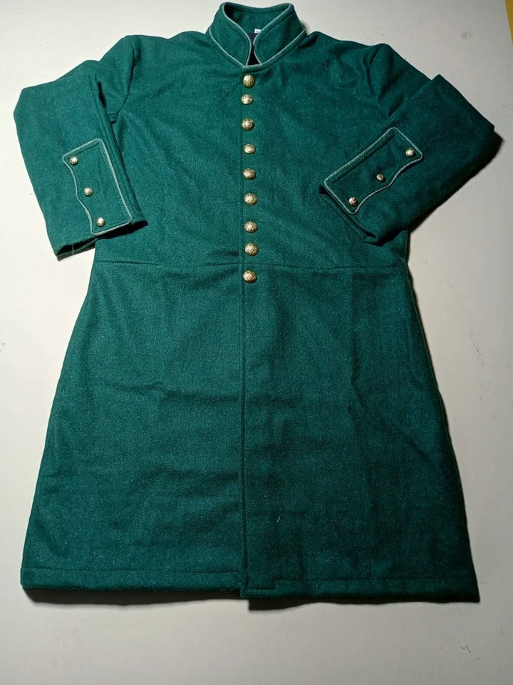 Uniforme de oficial federal color verde levita CS de la Guerra Civil Foto 3 de 4