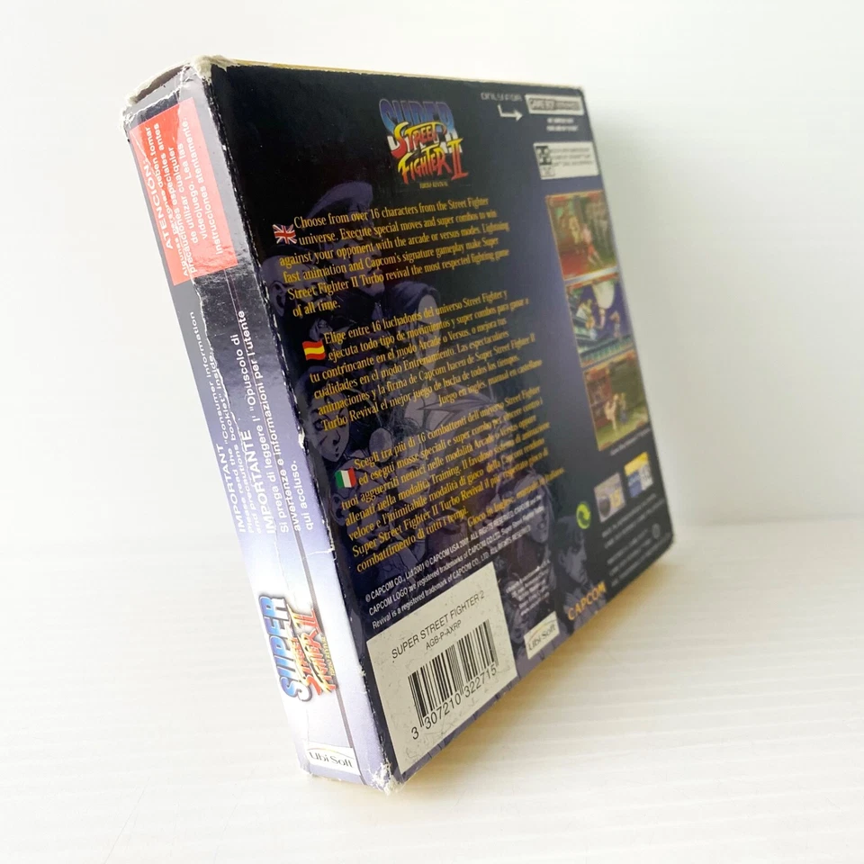 Super Street Fighter II 2 Turbo Revival + Box, Manual - Nintendo GBA - Tested - Image 4 of 4