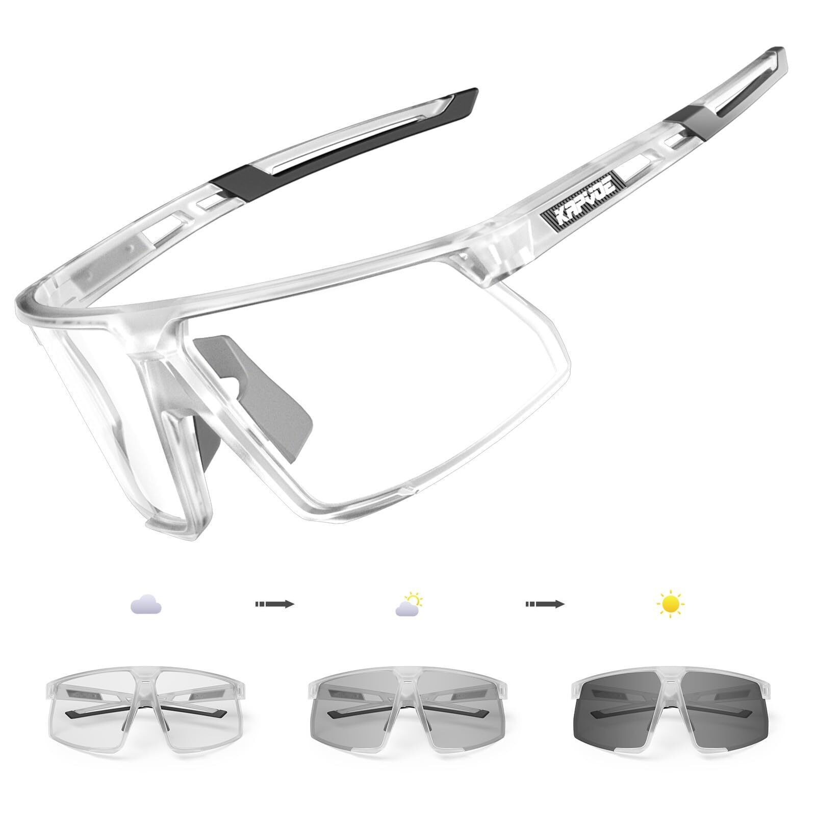 Gafas de ciclismo fotocromáticas hombres mujeres bicicleta de montaña gafas de sol transparentes MTB Spo...