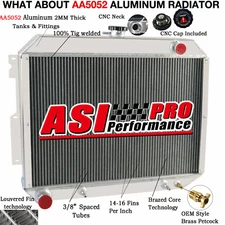 3 CORE RADIATOR FITS 1966-1970 CHRYSLER IMPERIAL DODGE POLARA/PLYMOUTH FURY 7.2L