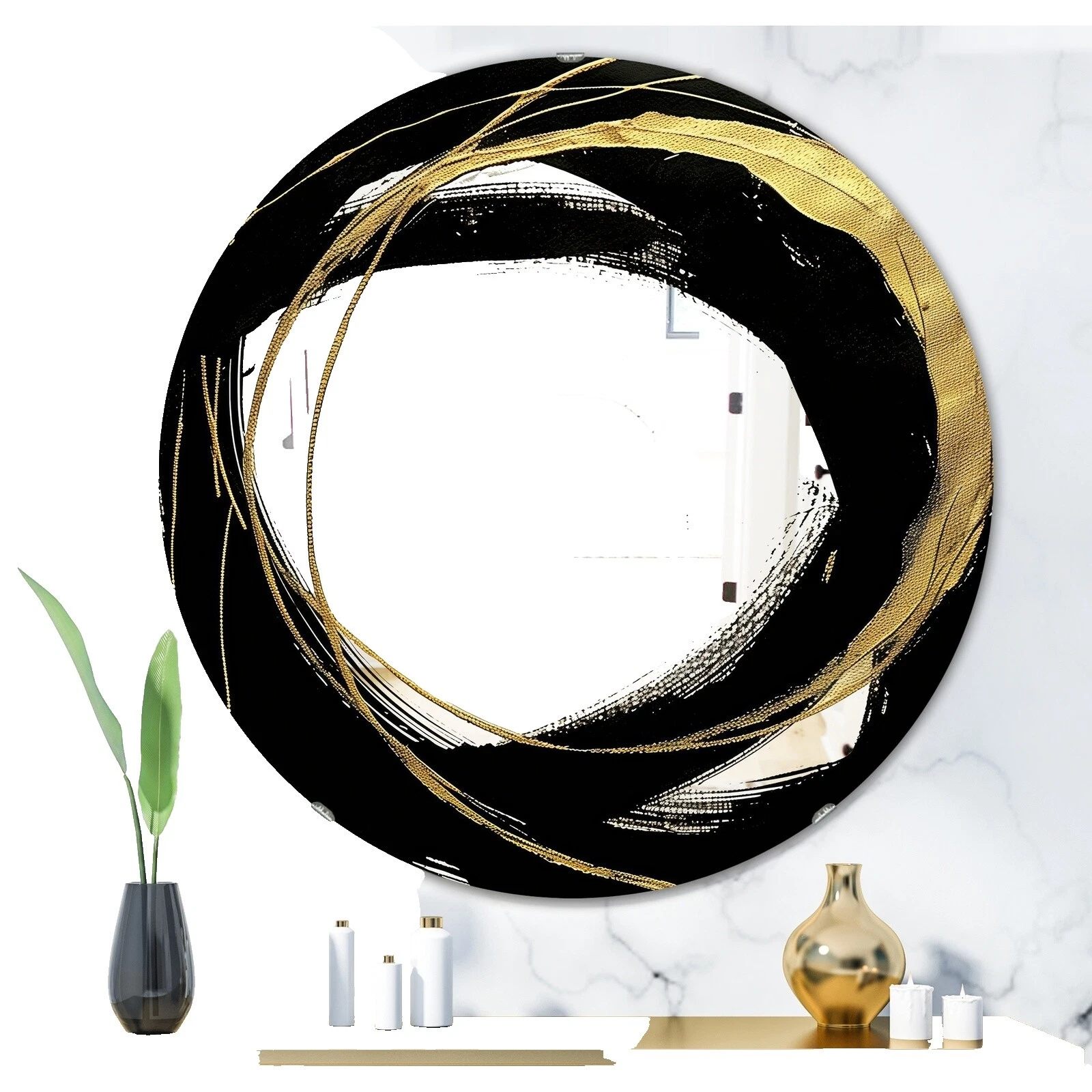 Espejos de baño montado en la pared Blanca