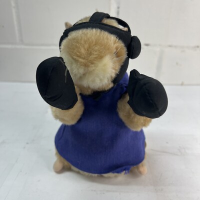 Rare Gemmy Boxing Hamster Rocky Toy Stuffed Animal 7  Sing But  DO NOT DANCE!!! 