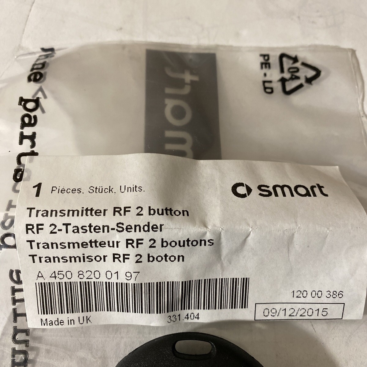 GENUINE MERCEDES 2 BUTTON REMOTE KEY FOB - Foto 5