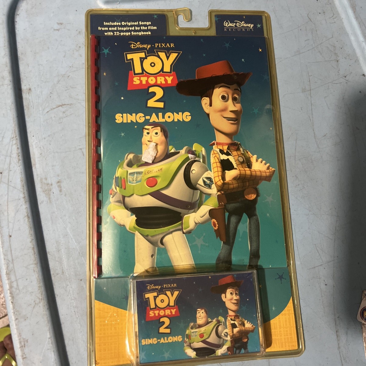Disney Pixar Toy Story 2 SING ALONG Book and Cassette Tape