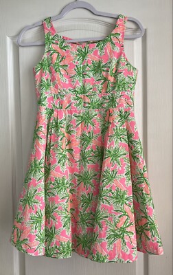 Lilly Pulitzer Girls Size 14 Dress Nibbles Easter Carrots