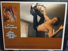 Lobby Card 1980 ANY WHICH WAY YOU CAN Clint Eastwood bare chest ceiling attack