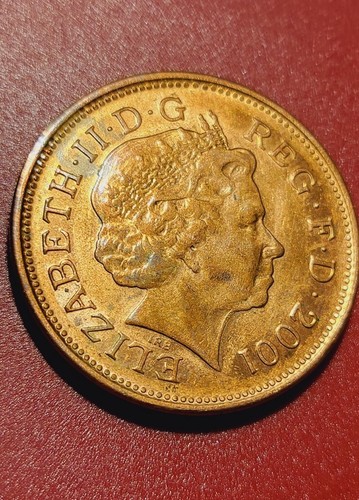 2001 Queen Elizabeth II D•G REG•F•D 2- Pence Coin •RARE RARE•HISTORY•RARE• Sale• - Picture 2 of 12