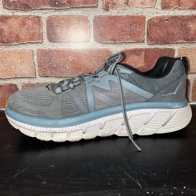 Hoka One One Gaviota 2 Gray Yellow White Running Shoes  display picture 1
