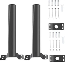 2 Pcs Mounting Bracket Extension Arm Pole Solar Street Light Wall & Pole Mounted