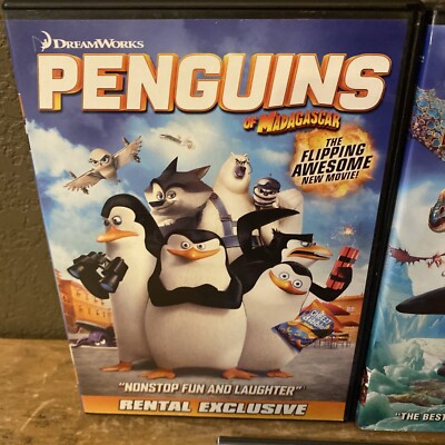 Up We Go! シリーズ DVD 2, 3, 4巻 Lot 3 Dreamworks DVD Over the Hedge Dragon 2 Penguins the Movie