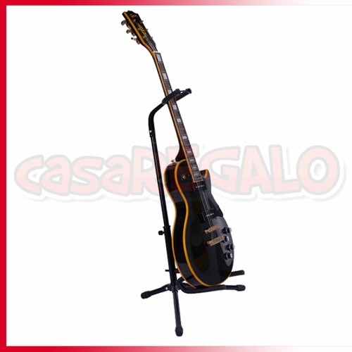 Portable Electric Acoustic Bass Guitar Stand A Frame GIG Floor Rack Holder - Picture 9 of 18