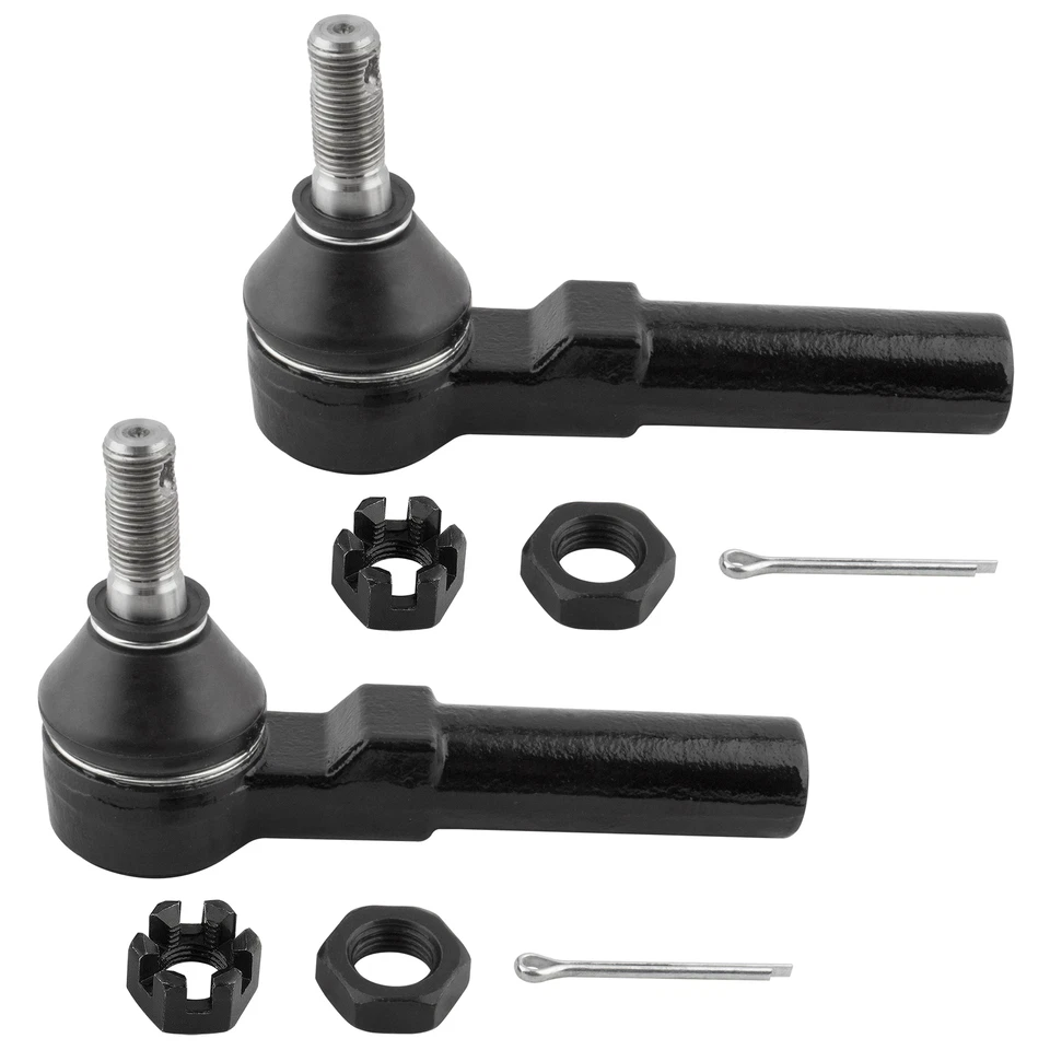 (2) Eslabón de extremo de barra de amarre exterior delantero izquierdo y derecho para Buick Electra Lesabre Cadillac Foto 3 de 4