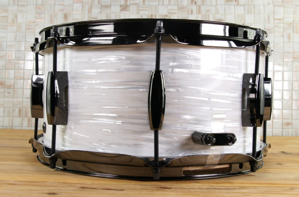 Click Icon 6x12 10ply Maple Snare Drum White Ripple - Image 4 of 4