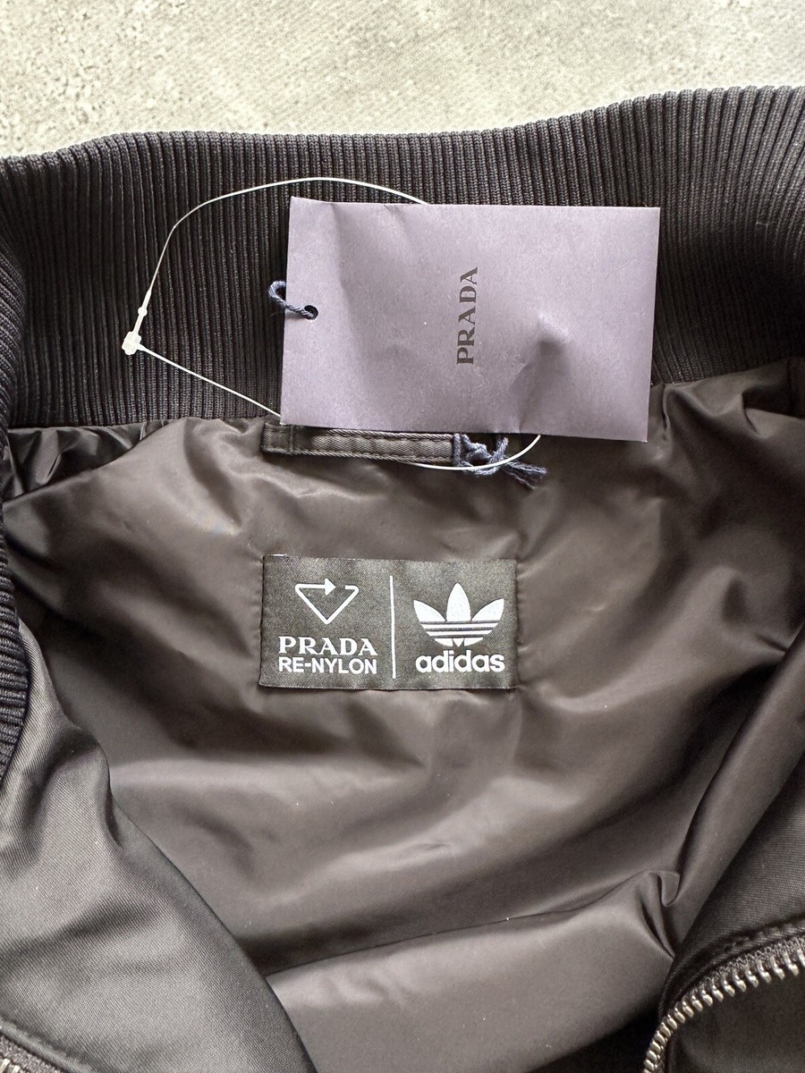 ADIDAS for PRADA RE-NYLON TRACK FULL ZIP JACKET BLACK MEN'S ADIDAS for PRADA RE-NYLON TRACK FULL ZIP JACKET BLACK MEN'S
