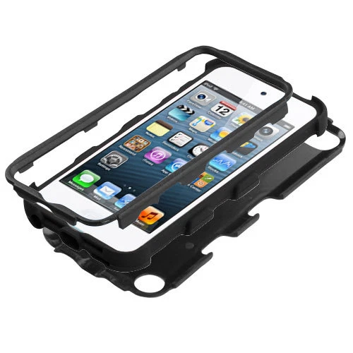 For iPod Touch 5th & 6th Gen - BLACK Hybrid Armor High Impact Rugged Case Cover - Image 4 of 4