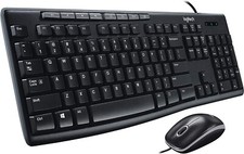 Logitech Media Combo MK200 Full-Size Keyboard and High-Definition Optical Mouse