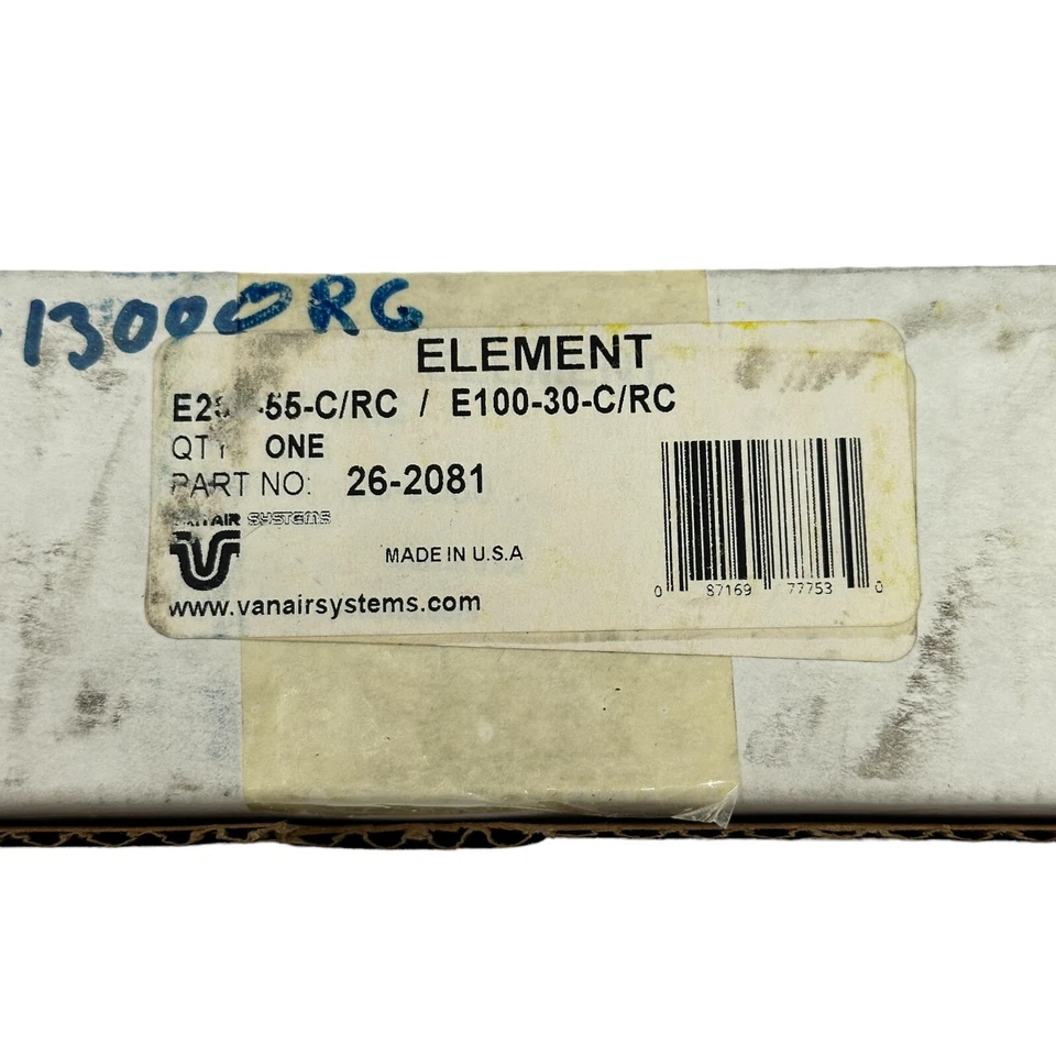 Van Air E100-15-C/RC Filter Element 26-2081 Coalescing 0.01 Micron OEM​ USA - Image 4 of 4