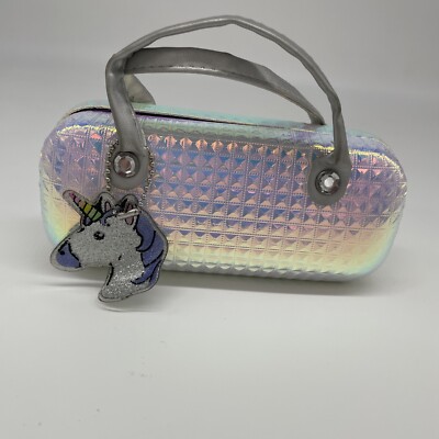 Children's Place Shiny Unicorn Glass Case Carry Along Mini Purse