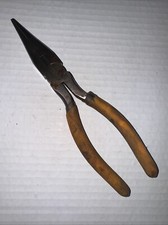Vintage Unbranded Needle Nose Pliers 8 1/4” Long - Ready To Do Work - See Photos