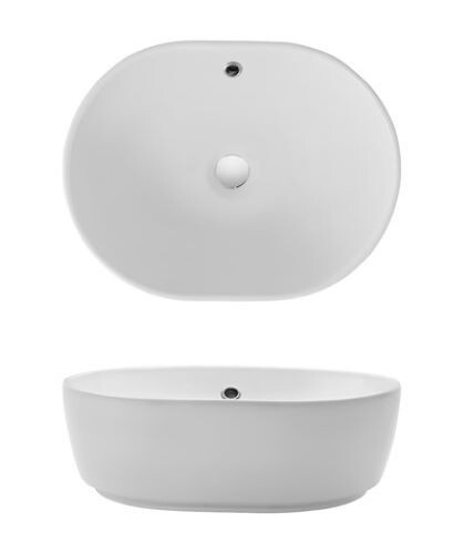 Cro CT05823SCW Pearl C/T Basin 450x350x150 - Overflow (c7825) - Picture 1 of 1