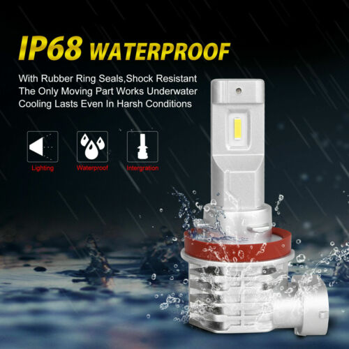 2X H11 H8 H9 LED Headlight Light Bulbs Low Beam Fog Lamp White High Power - Foto 2 di 6