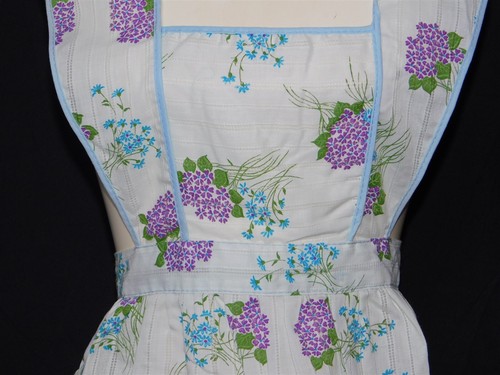 Vintage Lot of 3 Full Kitchen Apron Cobbler Tie Back Sleeveless With Pockets NOS - Picture 3 of 19