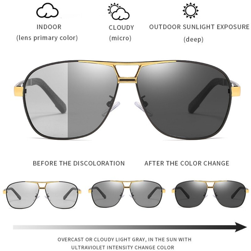 Fashion Luxury Designer Polarized UV400 Driving Pilot Sunglasses for Men