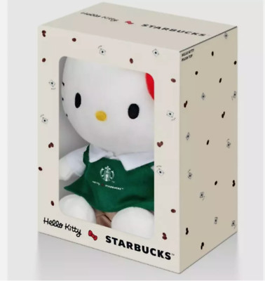 Starbucks Coffee - 【限定】韓国スタバ ★ HELLO KITTY ぬいぐるみ Starbucks x Hello Kitty 2024 Plush In Green Apron Barista