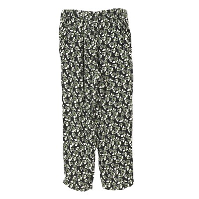 MARNI Commessa Plumeria Pants 40 Italian Viscose Green Black
