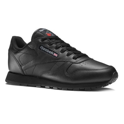 Scarpe Reebok Classic Leather da Donna e Ragazzo In Pelle Nera Black 35 36  37 38 | eBay